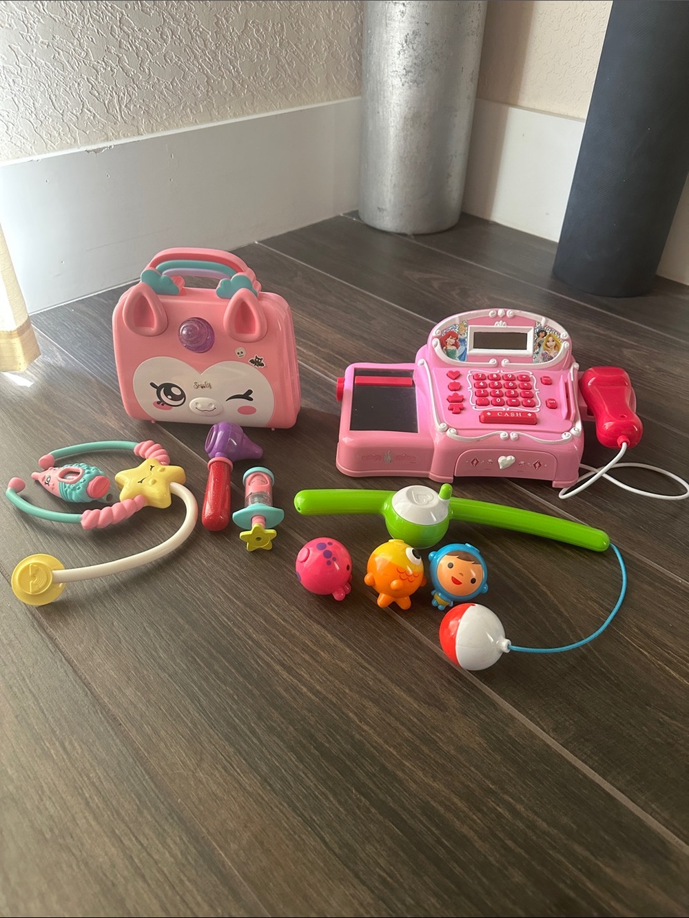 Toy bundle!! Kids doctor Toy Set - Disney Cash Register & fishing magnet set